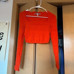 Urban Outfitters Orange Going Out Top